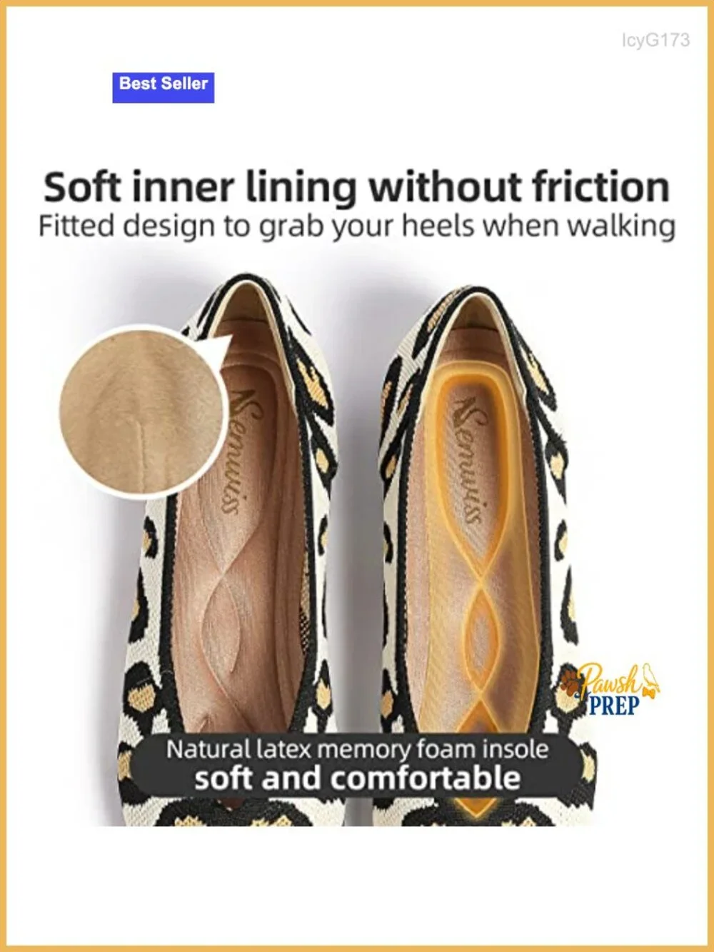 Breathable Knit Memory Foam Slip-on Work Ballet Flats Pointed Toe